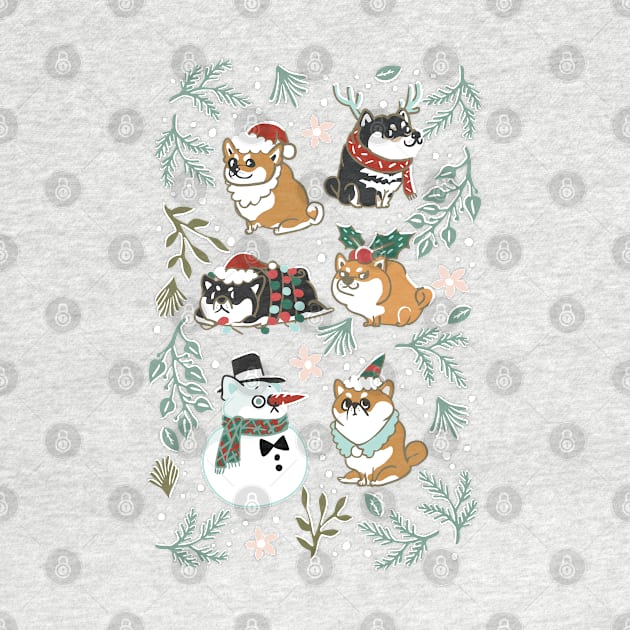 Christmas Shiba Inu by huebucket